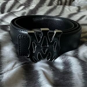 Amiri Black Leather Belt